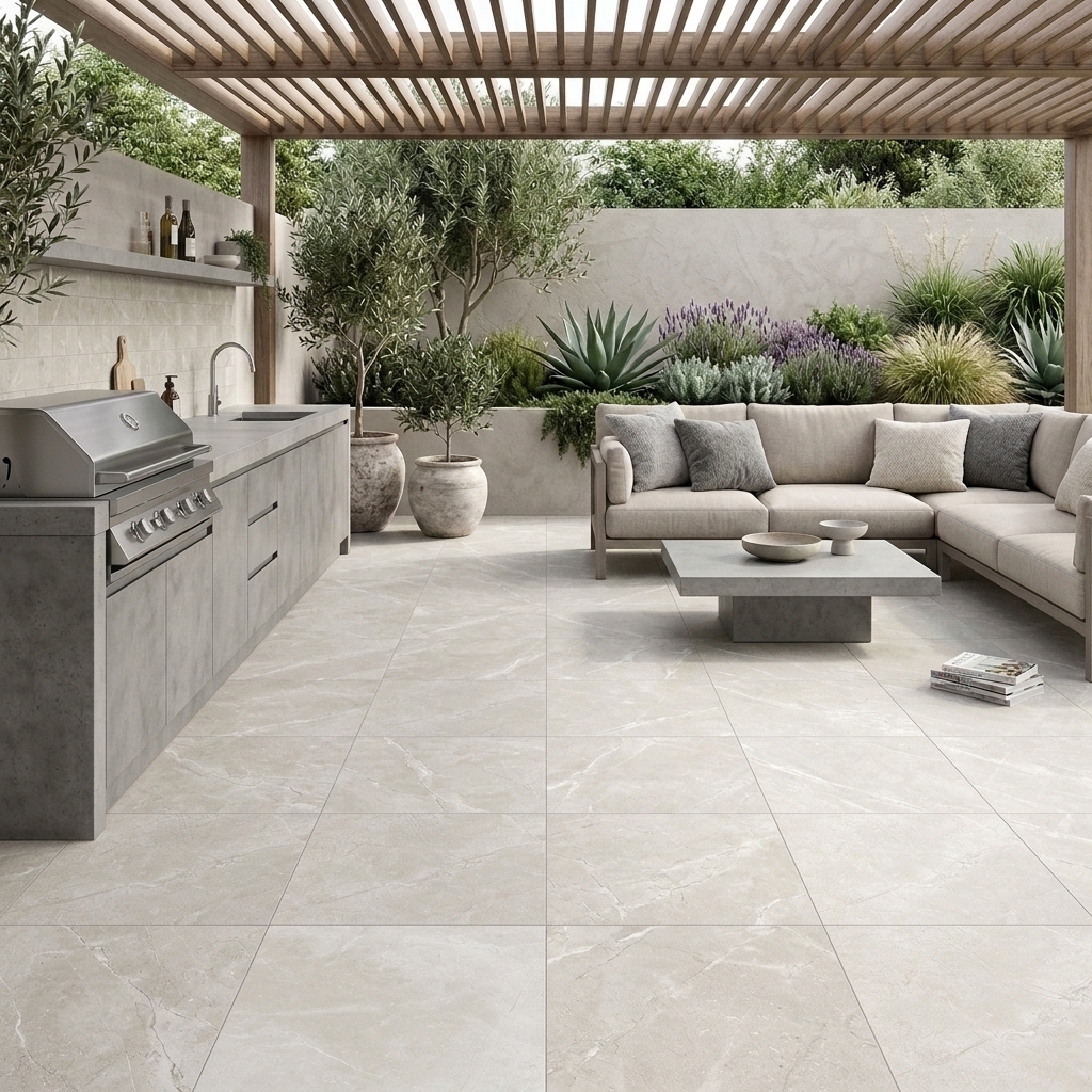 Cottesloe 45 Grip Stone grip ceramic tile, installed in a room