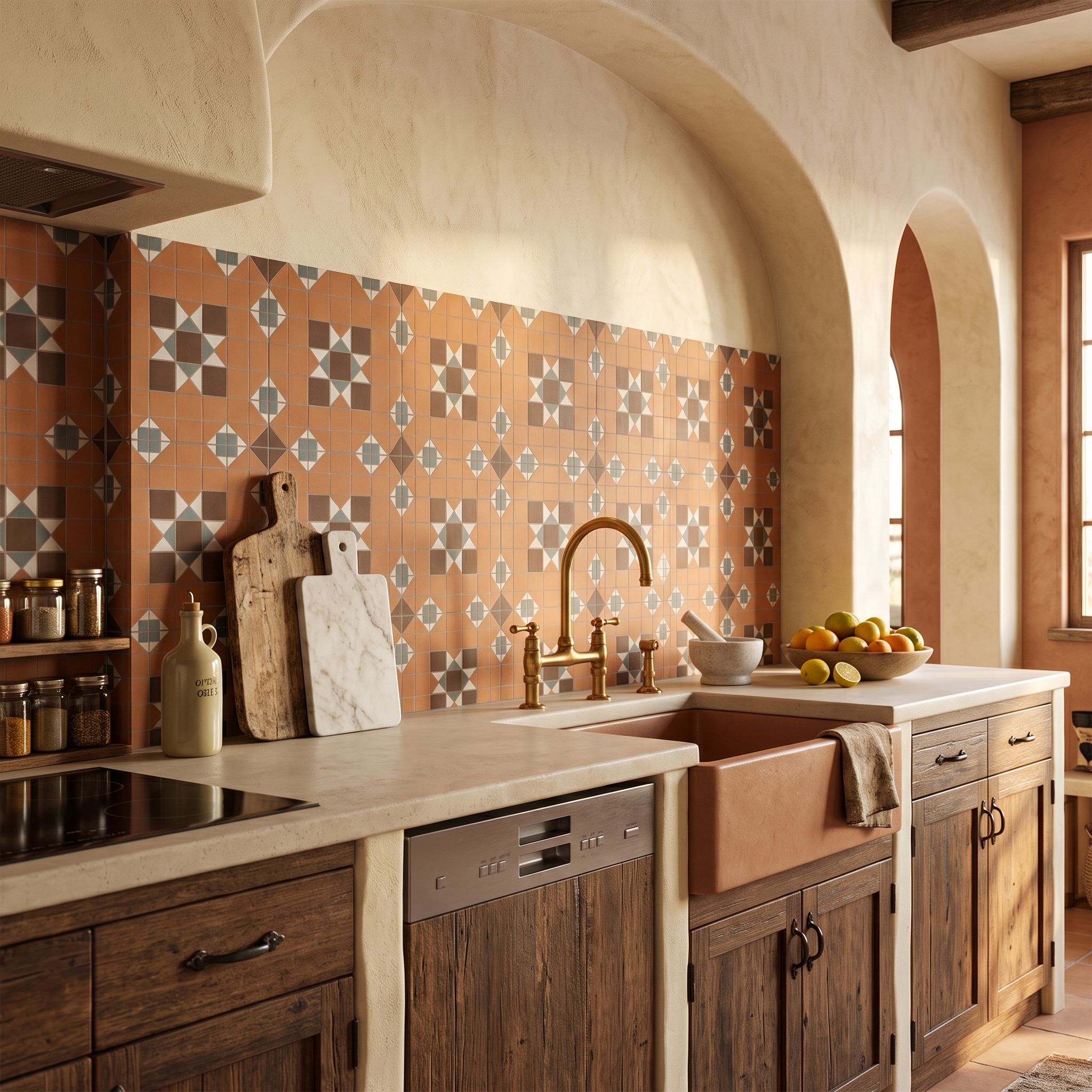 Lazise 32 Matt York matt porcelain tile, installed in a room